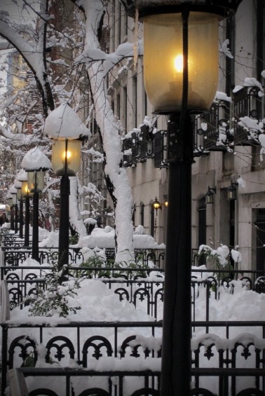 Snow in the West Village, NYC